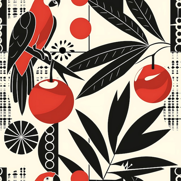 달한 그라나라 마카우 실루과 기하학적 디자인 패턴 타일 무 예술 문신 잉크