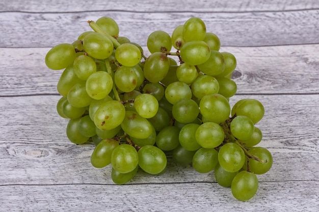 Sweet green grape branch