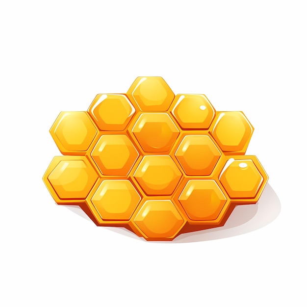 Photo sweet honeycombs with honey