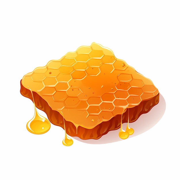 Photo sweet honeycombs with honey