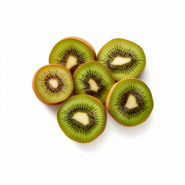 Photo sweet kiwi fruit dissected image