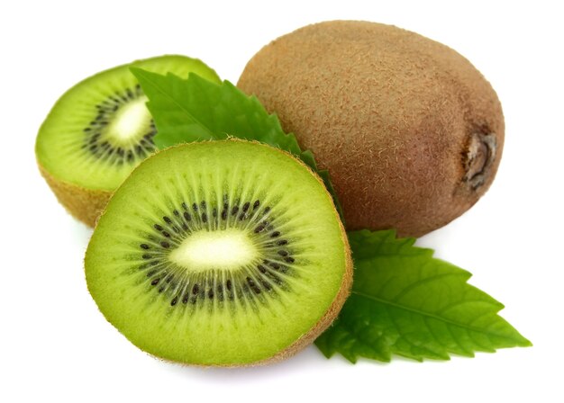 Sweet kiwi with life close up