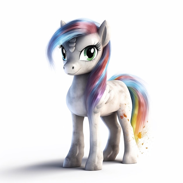 sweet littlehorse pony illustration for children