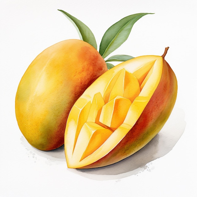 Sweet Mango in White Background