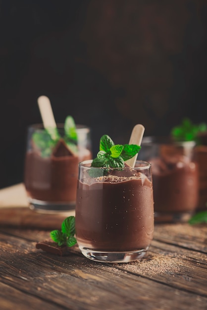 Mousse dolce al cioccolato