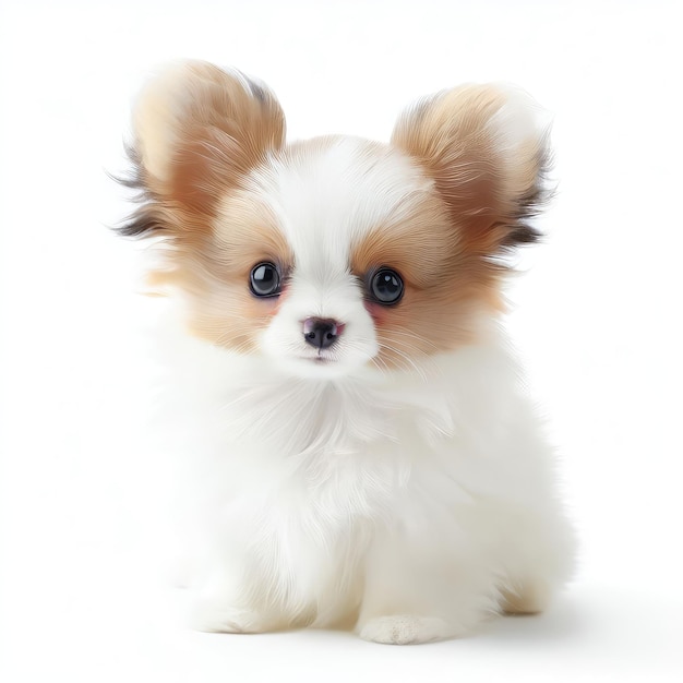 Sweet Papillon Pup Playtime Generatieve AI