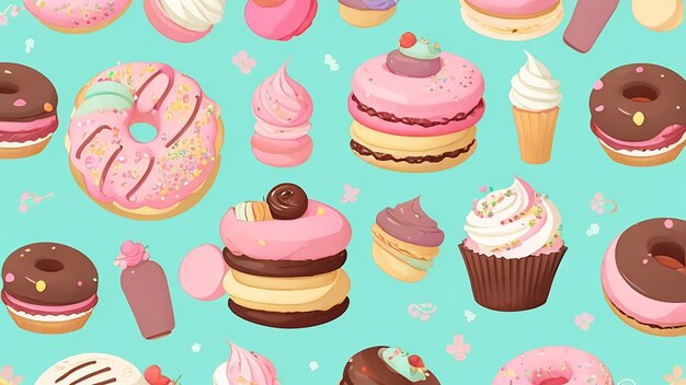 Photo sweet pastel delights