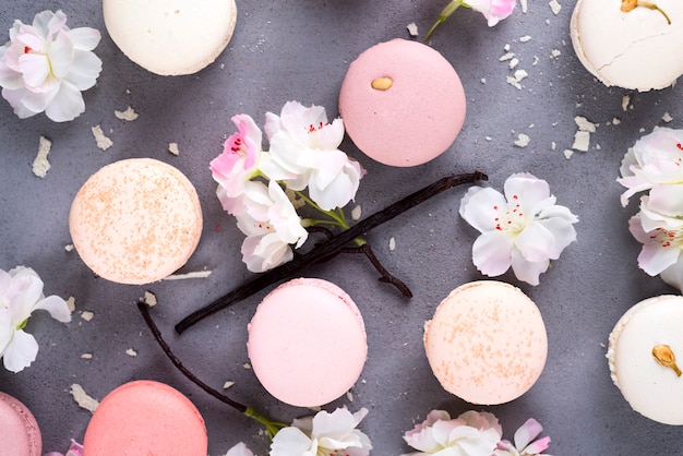 Sweet pastel macaroons