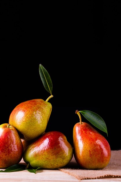 Sweet pears on the table