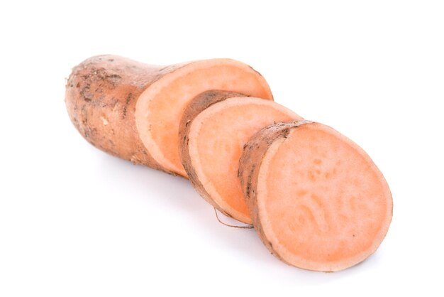 Sweet Potato isolated on white