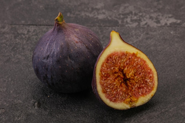 Sweet purple slice of fig