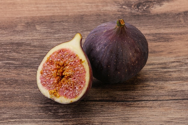 Sweet purple slice of fig