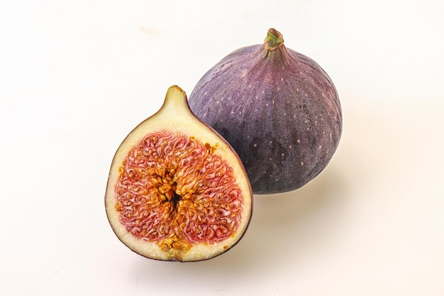 Sweet purple slice of fig