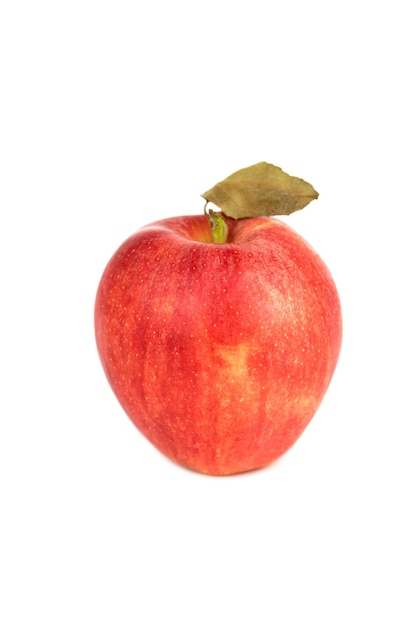 sweet red apple isolated on the white background