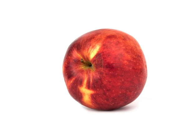 sweet red apple isolated on the white background