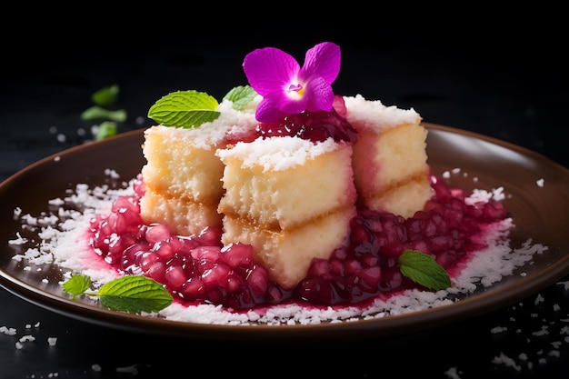 Sweet rice mexican desserts food photography