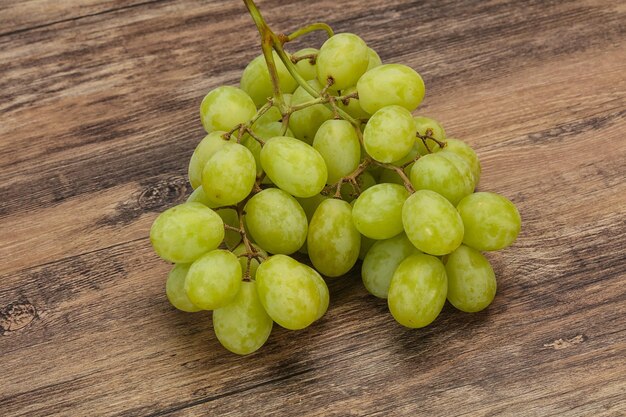 Sweet ripe Green grape branch