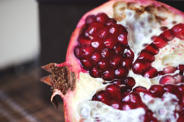 Sweet ripe pomegranate.