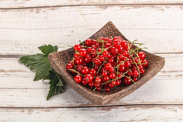 Sweet ripe red currant berries