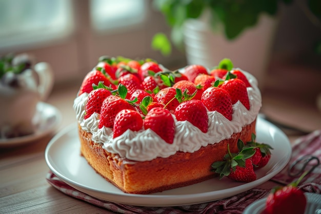 Sweet Romance HeartShaped Cake Elegance