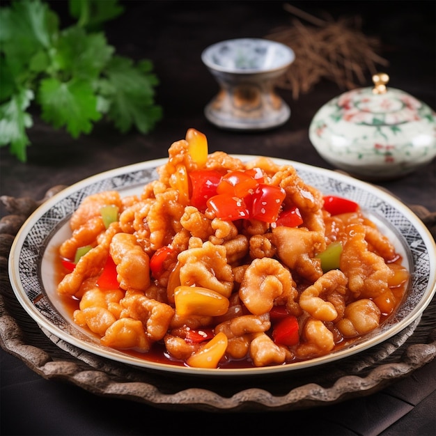 Sweet and Sour Pork Skin