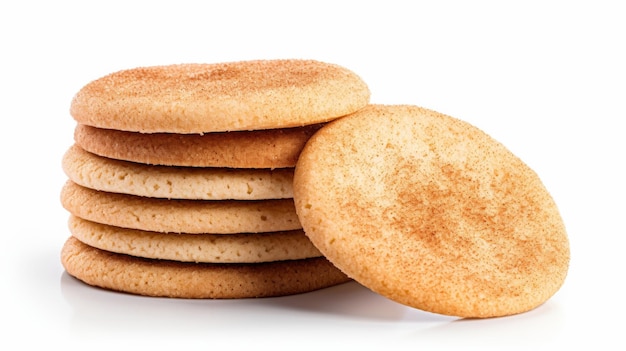 Sweet and Spicy Cookie Delight on White Background