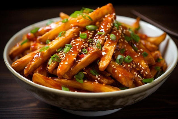 Sweet and Spicy Sriracha Fries