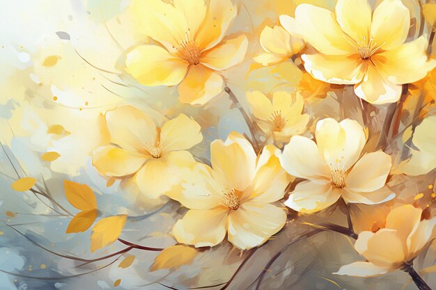 Sweet spring scents dancing petals of sunshine
