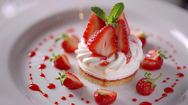 Sweet strawberry dessert