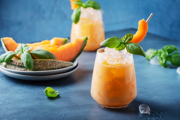 Sweet summer liquor with melon