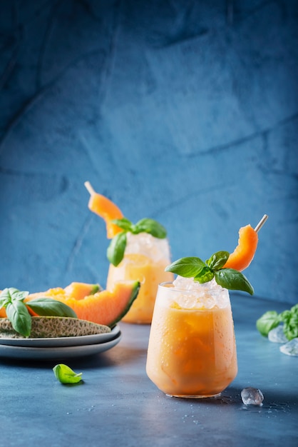 Sweet summer liquor with melon