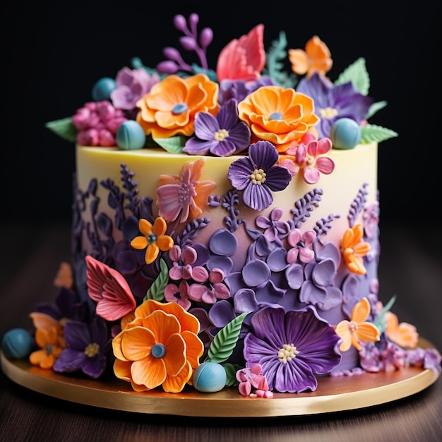 Sweet Symphony Vibrant and Visually Stunning Cake