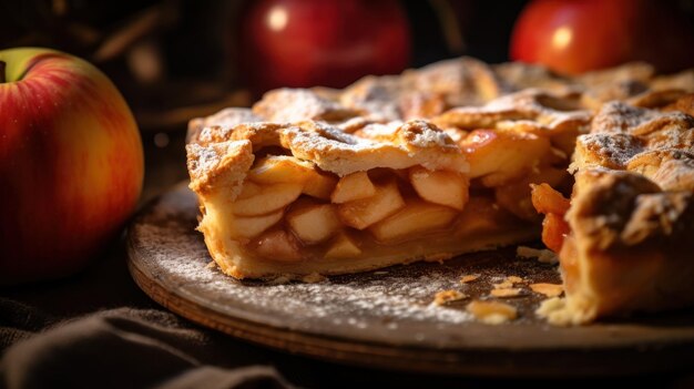 Photo sweet tasty apple pie