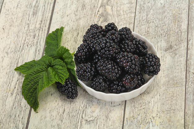 Sweet tasty ripe Blackberry heap