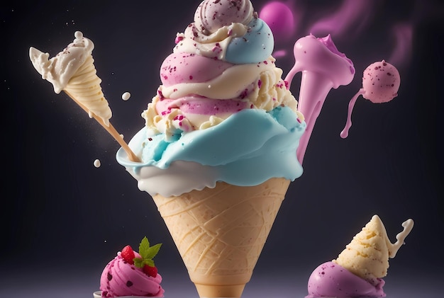 Sweet Treats in Ice Cream Pictures