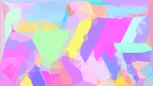 Sweet unique cute polygons art background