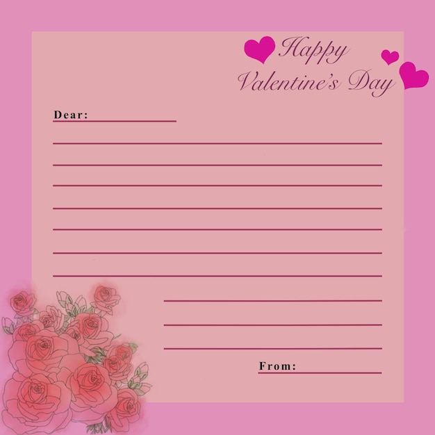 Sweet valentine's day card for your boy or girl friend