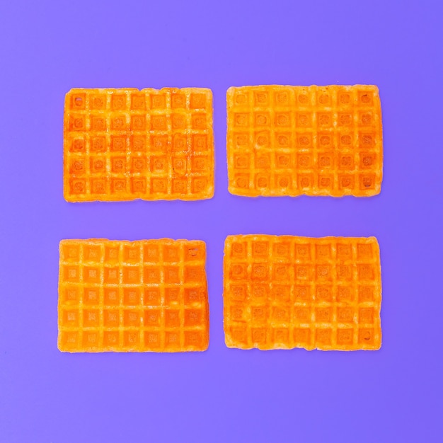 Sweet waffles. minimal design