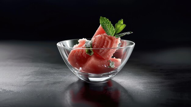 Sweet watermelon sorbet