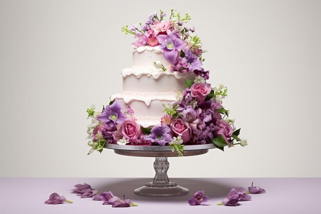 Sweet wedding cake flowers