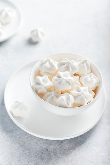 Sweet white meringue