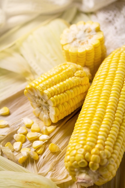 Sweet yellow corn background