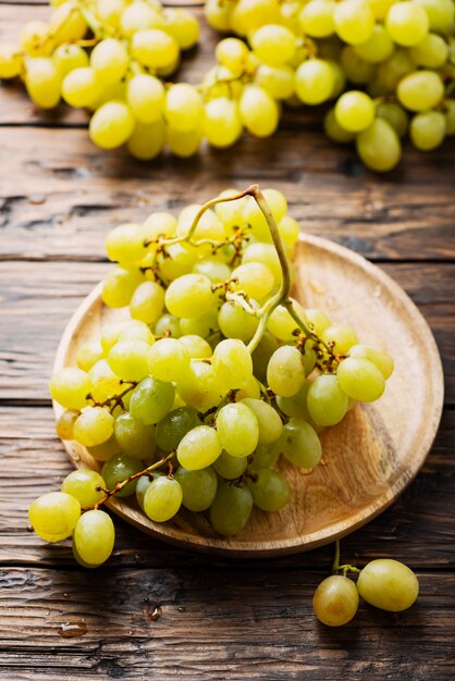 Sweet yellow grapes