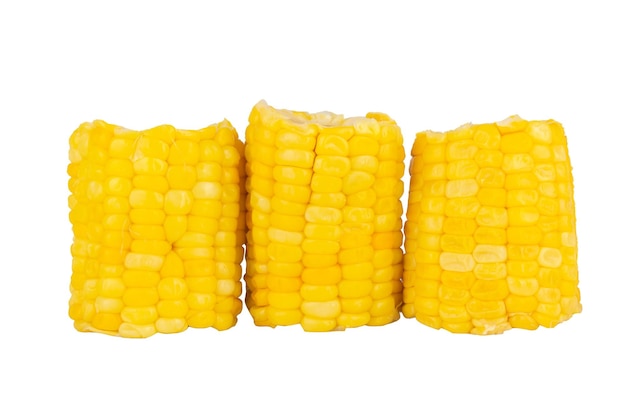 Sweetcorn isolated on white background