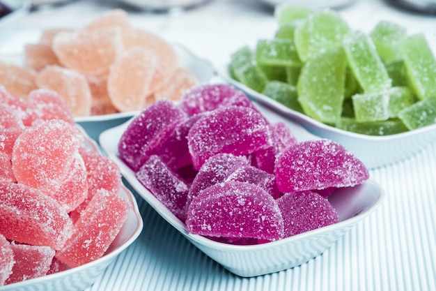 The sweetness of jelly candy