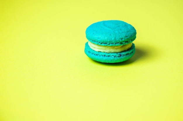 Sweets macaroons candies concept on  background