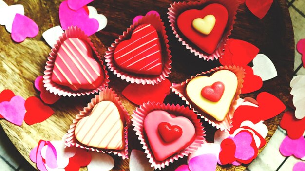 Sweets for Valentine's Day Marzipan hearts