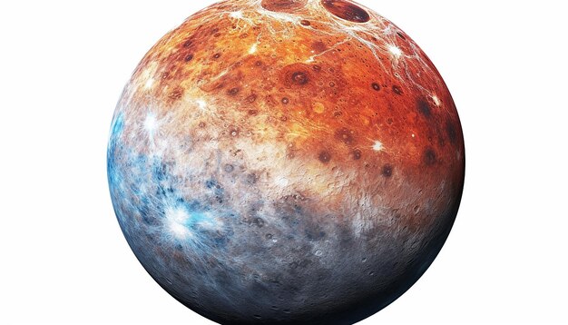 Foto swift messenger elevazione del pianeta mercurio vista frontale