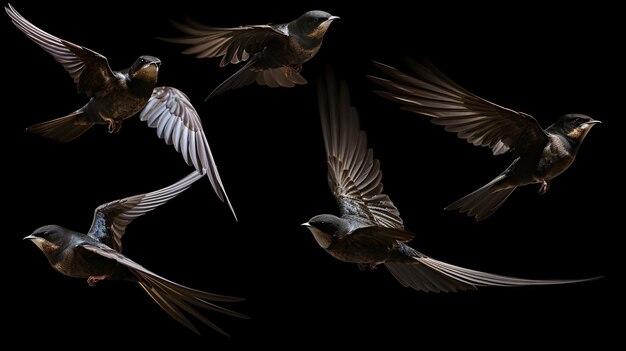 Swift swifts in aerial ballet