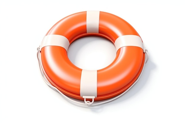 Swim ring isolated anchors on white background